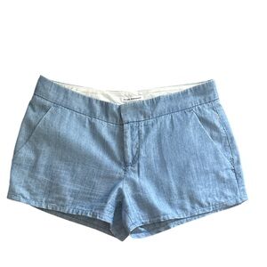 CLUB MONACO Blue Chambray Shorts Sz 00